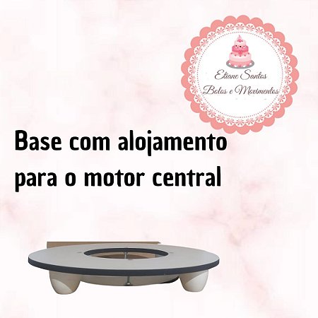 Base com alojamento para motor central