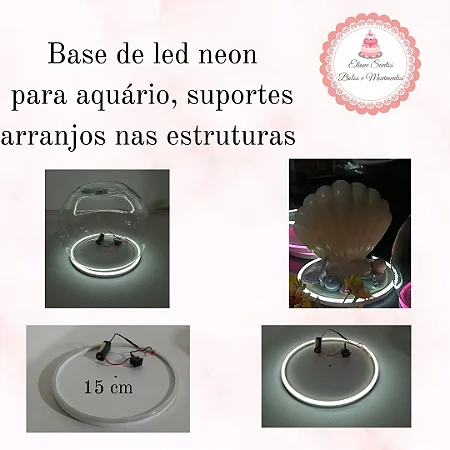 Base de led neon - branco frio