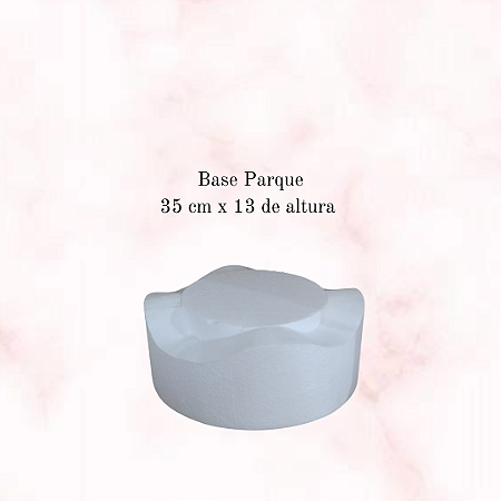 Base de isopor 35 cm - tema parque de diversões -