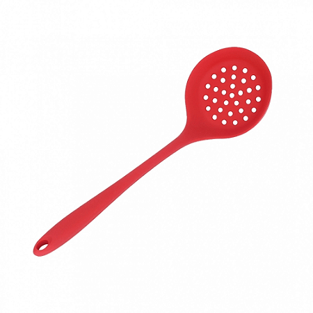 ESCUMADEIRA DE SILICONE VERMELHA