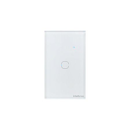 Interruptor Inteligente Touch Wi-Fi 1 Tecla EWS 1001 Branco Intelbras