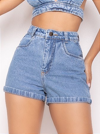 Short Jeans Liso Básico