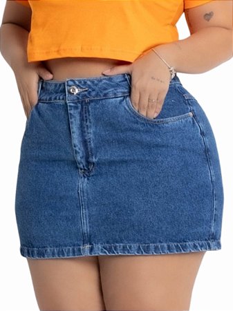 Saia Jeans Plus Size Lisa