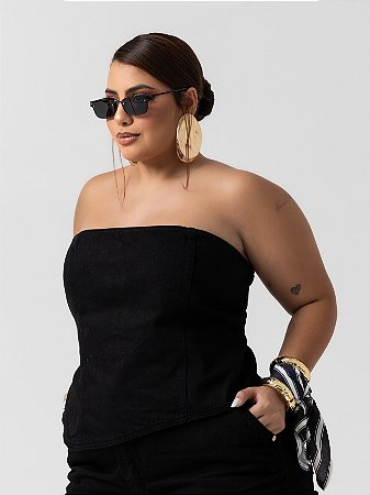 Cropped Jeans Plus Size Tomara Que Caia