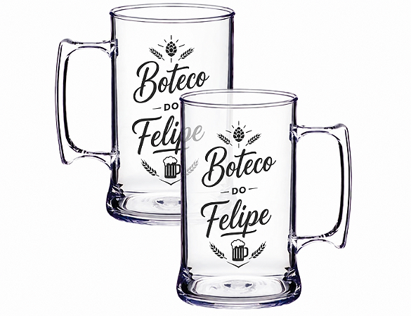 CANECA DE CHOPP CRISTAL OU LISA