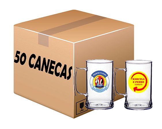 KIT 50 CANECAS DE CHOPP LISA