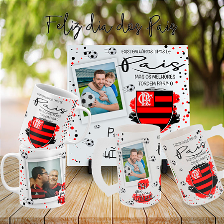 KIT CAMISA, CANECA DE CHOPP E CANECA DE PORCELA TIMES DOS PAIS