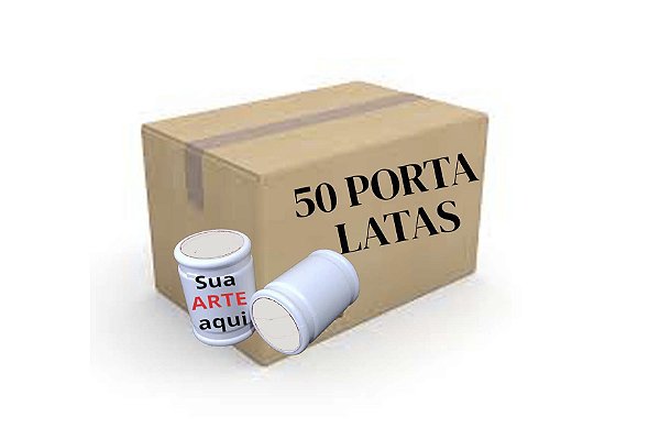 KIT CAIXA COM 50 PORTA LATAS TERMICO