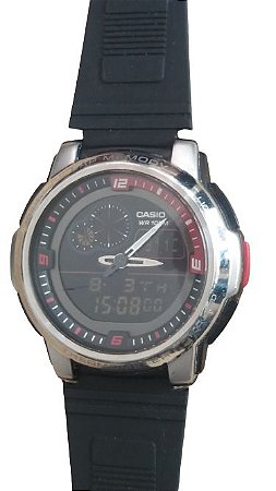 Relógio Cássio 4738 aqf - 102w, preto, masculino, adulto