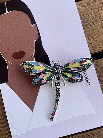 Broche Libélula Marcassita