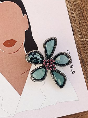 Broche Jasmim em Cores