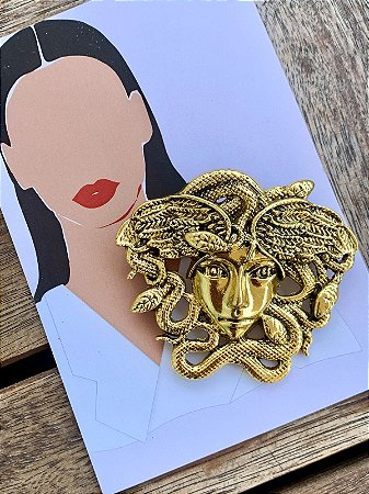 Broche / pingente Medusa