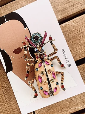 Broche Escaravelho Abóbora