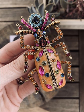 Broche Escaravelho Abóbora