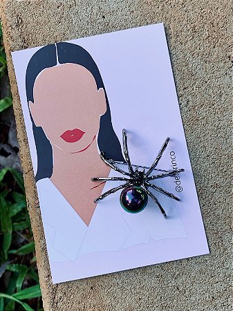 Broche/ Pingente Aranha