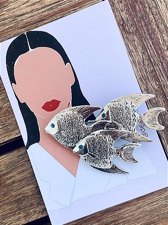 Broche Cardume PRATA