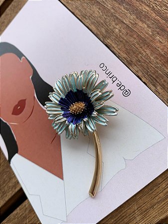 Broche Florir Azul