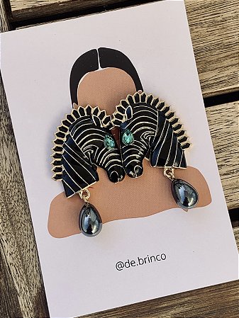 Brinco Zebra (toda preta)