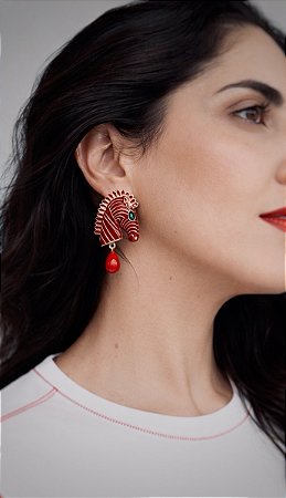 Brinco Zebra Vermelho