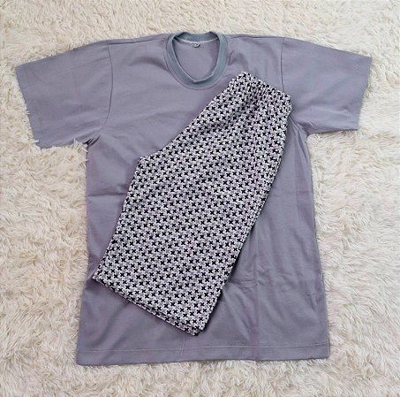 Modelagem Pijama Curto Unissex Infantil 2-4-6-8