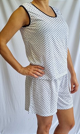 Modelagem Pijama Curto Feminino Adulto P-M-G
