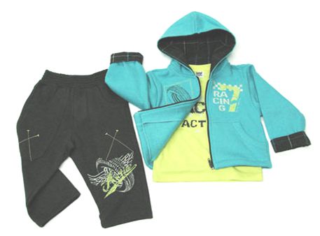 Modelagem Conjunto Agasalho Moletom Unissex Bebê 1-2-3