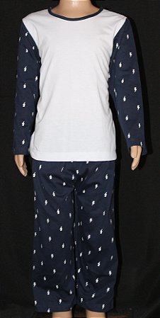 Modelagem Pijama Longo Unissex Infantil 2-4-6-8