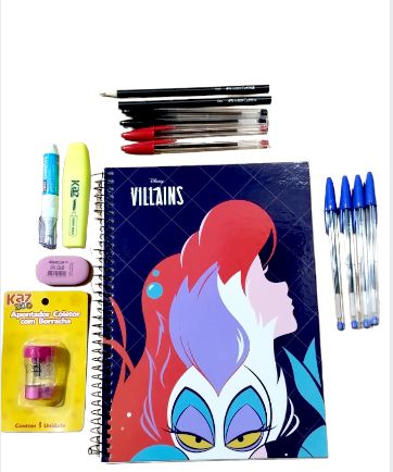 Kit Material Escolar Feminino Ensino Médio Faculdade - Crivepel - Materiais  para sua Vida!