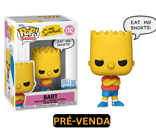 Pop! TV: Os Simpsons - Bart Simpson (Eat My Shorts!)
