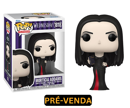 Pop! TV: Wandinha Wednesday - Morticia Addams c/ Livro das Sombras