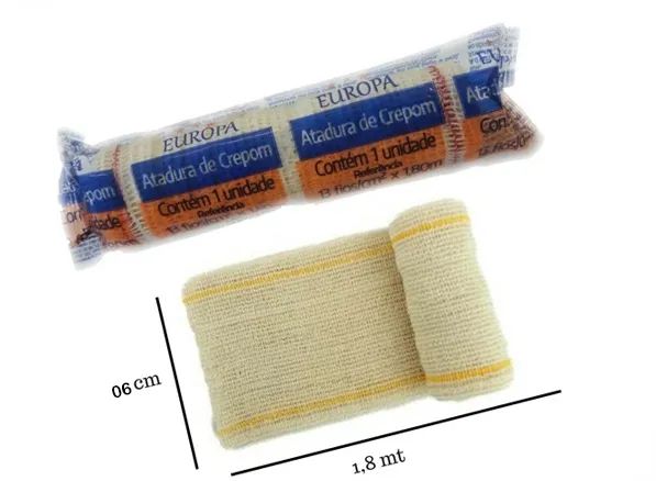 ATADURA DE CREPOM 06 CM X 1,8 M - POLARFIX