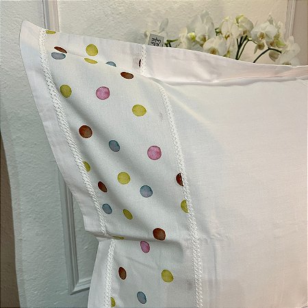 Capa de Travesseiro Percal 230 Fios – Barra Poás Multicoloridos