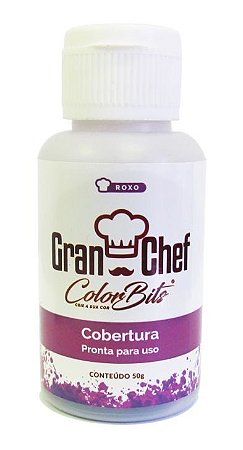 CORANTE COLOR BITS COBERTURA ROXO 50 G GRAN CHEF - Vila da Confeitaria