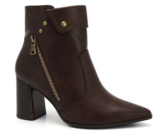 Bota Cano Curto Marrom Ramarim