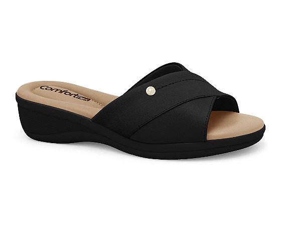 Tamanco Comfortflex Preto Conforto
