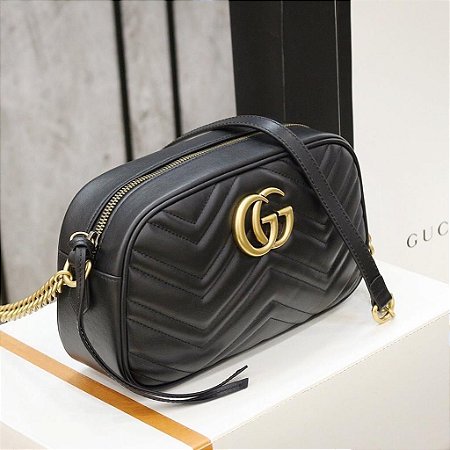 Bolsa Gucci Tiracolo GG Marmont Pequena