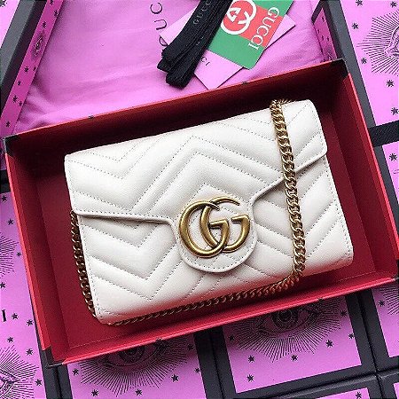 Bolsa Gucci Tiracolo GG Marmont Mini