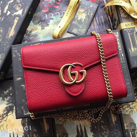 Bolsa Gucci GG Marmont Wallet On Chain