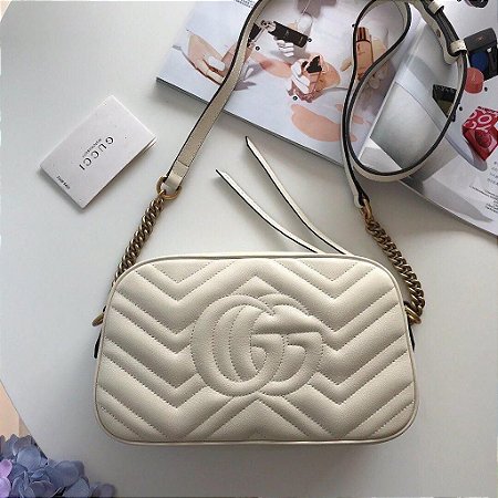 Bolsa Gucci Tiracolo GG Marmont Pequena