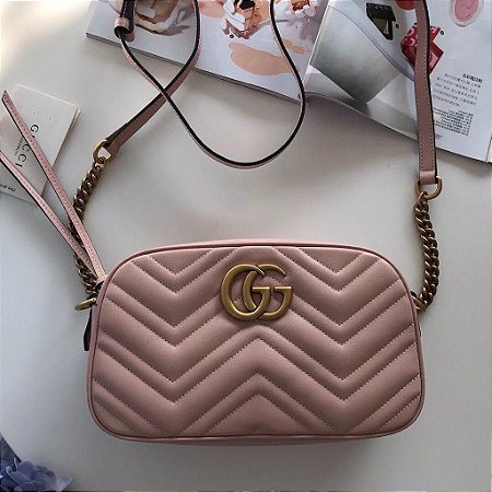 Bolsa Gucci Tiracolo GG Marmont Pequena