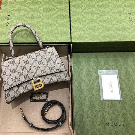 Bolsa Gucci x Balenciaga The Hacker Project GG Supreme Hourglass