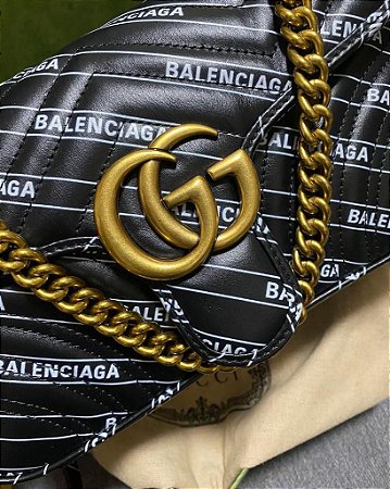 Bolsa Gucci GG Marmont Mini "Balenciaga"