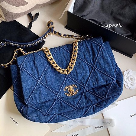 Bolsa Chanel 19 Denim