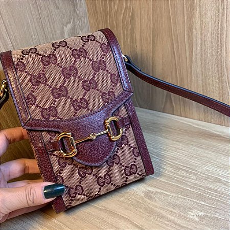 Bolsa Gucci de ombro com detalhe Horsebit 1955