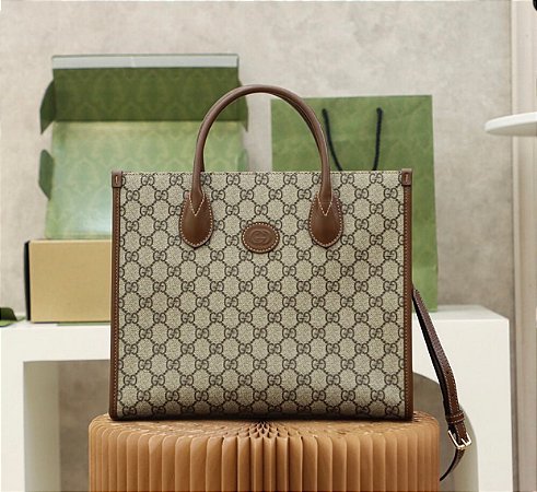 Bolsa Gucci Small Tote "GG Supreme"