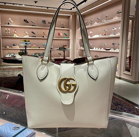 Bolsa Gucci Tote Média com Duplo G
