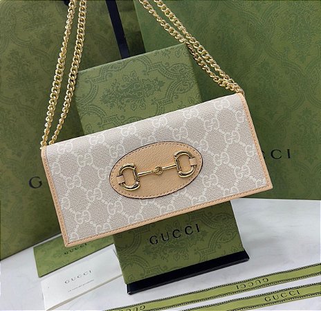 Bolsa Gucci Carteira com alça e detalhe Horsebit 1955