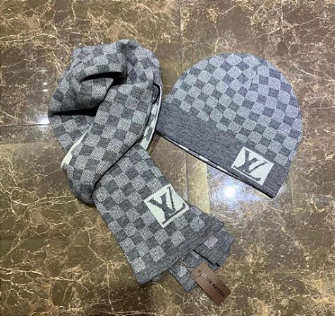 Cachecol + Gorro Louis Vuitton
