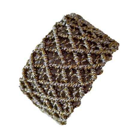 Pulseira Esperança Fios Dourados