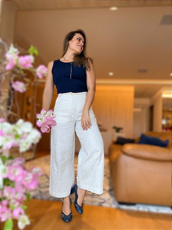 Calça Bordada